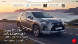 Lexus RX 350 2025: Bold Luxury SUV With Hybrid Power and Premium Comfort